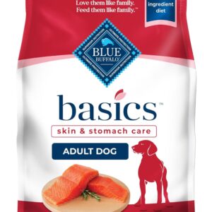 Blue Buffalo Basics Grain-Free Dry Dog Food for Adult Dogs, Limited Ingredient Diet, Salmon Recipe